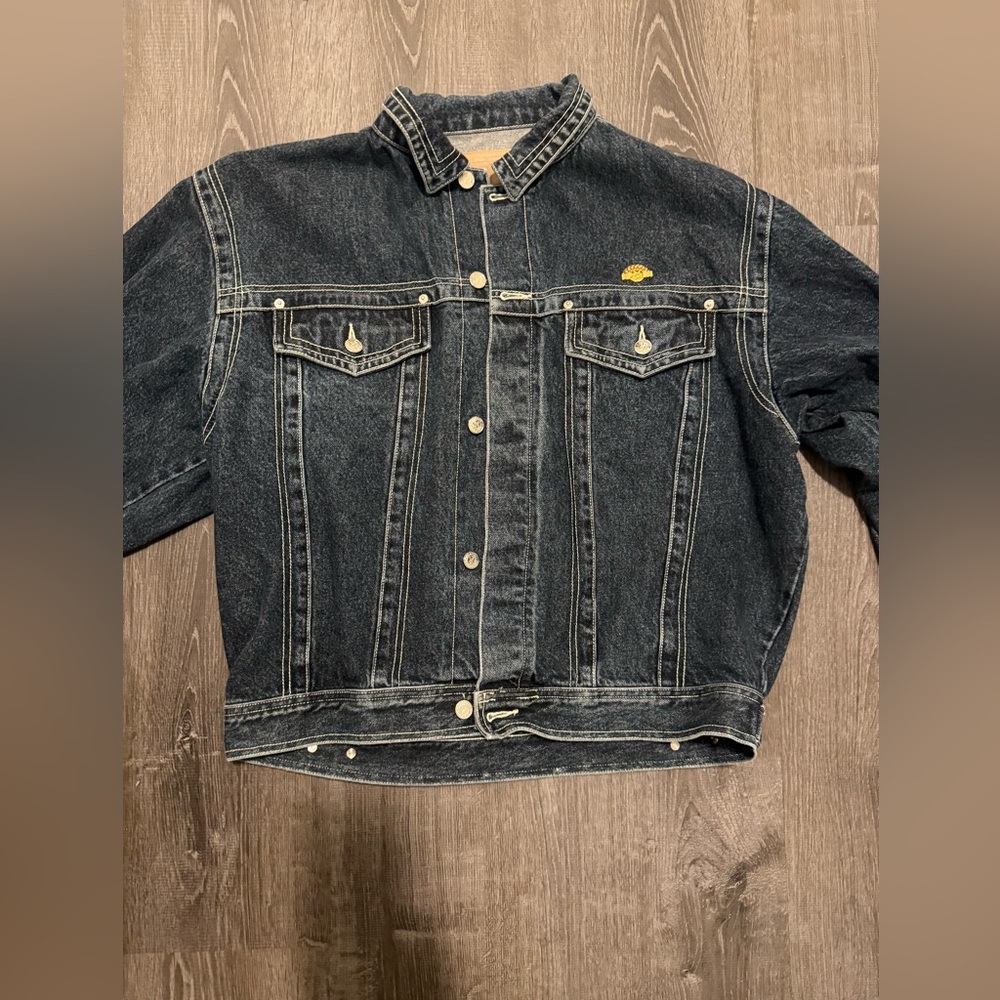 Playboy Denim Jacket with Button Details